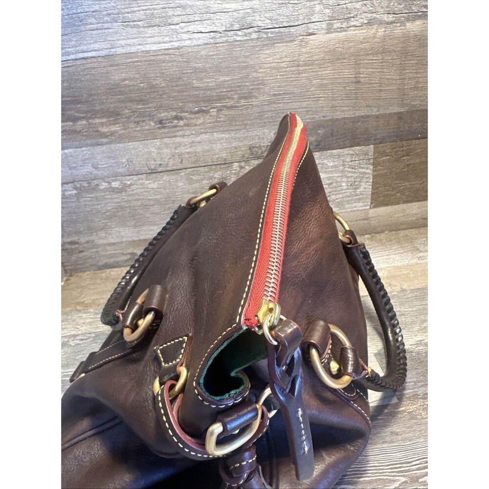 Dooney & Bourke Florentine Satchel Handbag - Brown - Picture 7 of 15